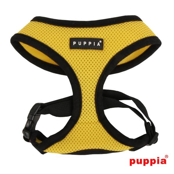 Puppia Soft Harness model A yellow hondentuig > honden harnas > model A X - Small