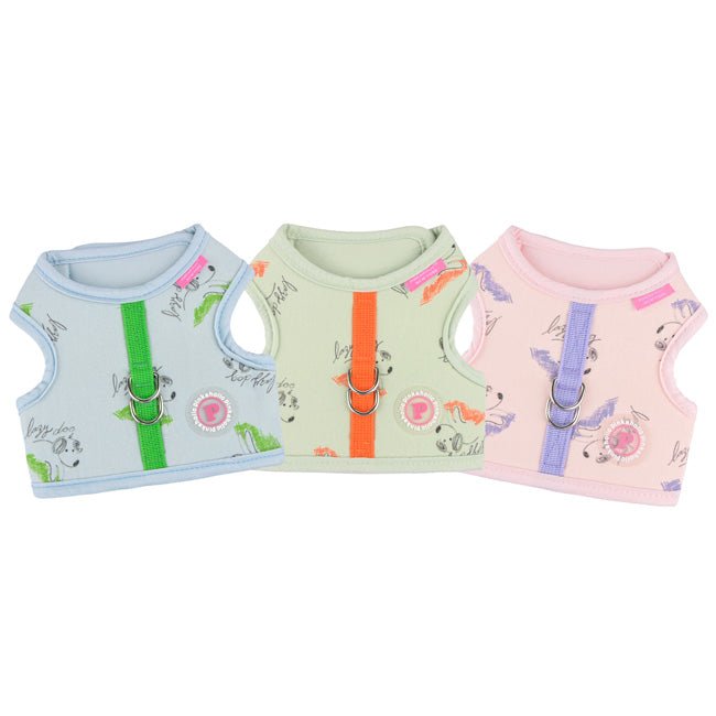 Pinkaholic Kiki Pinka Harness J Light Blue – Katoenen Hondenjas voor Kleine Honden hondentuig > honden harnas > model B Small