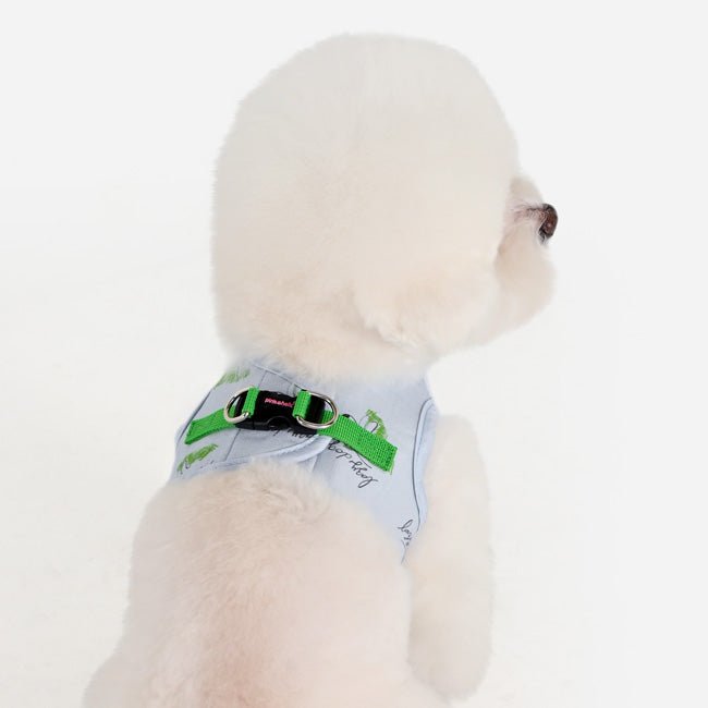 Pinkaholic Kiki Vest Harness Light Blue – Zacht Katoenen Hondentuigje voor Kleine Honden hondentuig > honden harnas > model B Small