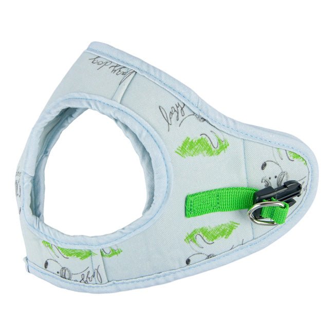 Pinkaholic Kiki Vest Harness Light Blue – Zacht Katoenen Hondentuigje voor Kleine Honden hondentuig > honden harnas > model B Small
