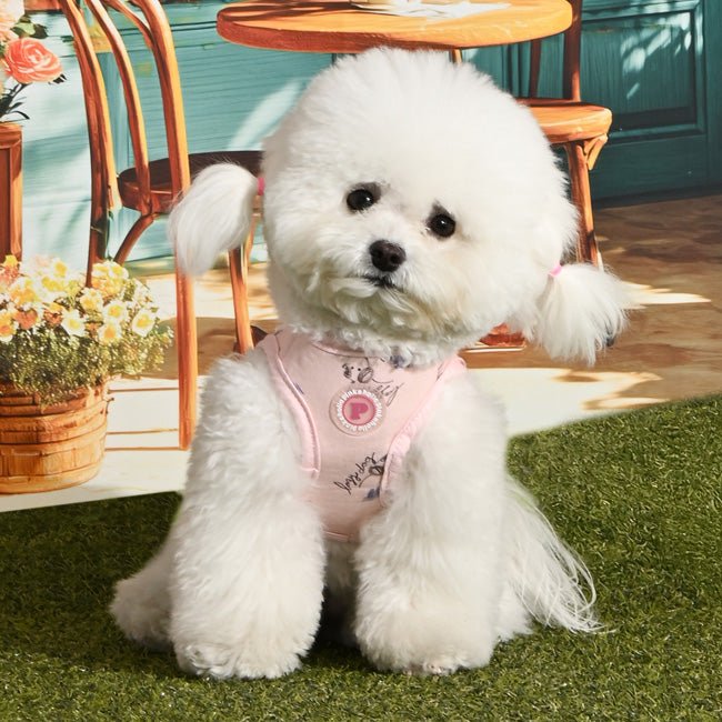 Pinkaholic Kiki Vest Harness Light Pink – Zacht Katoenen Hondentuigje voor Kleine Honden hondentuig > honden harnas > model B Small