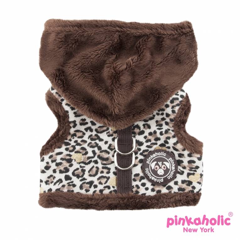 Pinkaholic Leo Pug Pinka Harness Brown - Premium hondentuig > honden harnas from Pinkaholic - Just €20! Shop now at Frenkiezdogshop