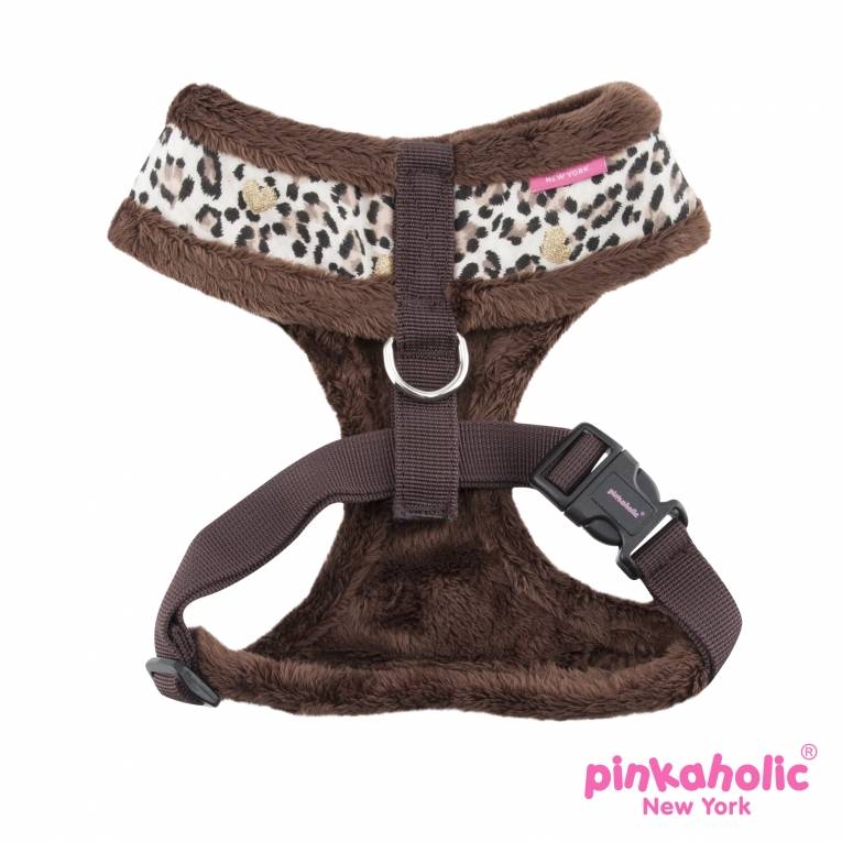 Pinkaholic Leo Pug Harness Brown - Premium hondentuig > honden harnas from Pinkaholic - Just €20! Shop now at Frenkiezdogshop