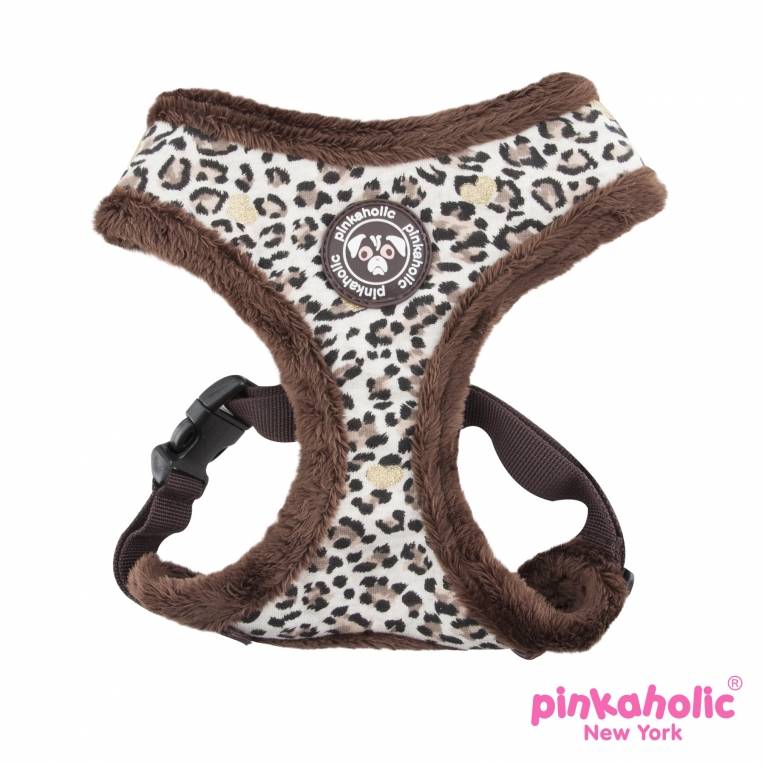 Pinkaholic Leo Pug Harness Brown - Premium hondentuig > honden harnas from Pinkaholic - Just €20! Shop now at Frenkiezdogshop