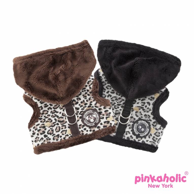 Pinkaholic Leo Pug Pinka Harness Brown - Premium hondentuig > honden harnas from Pinkaholic - Just €20! Shop now at Frenkiezdogshop