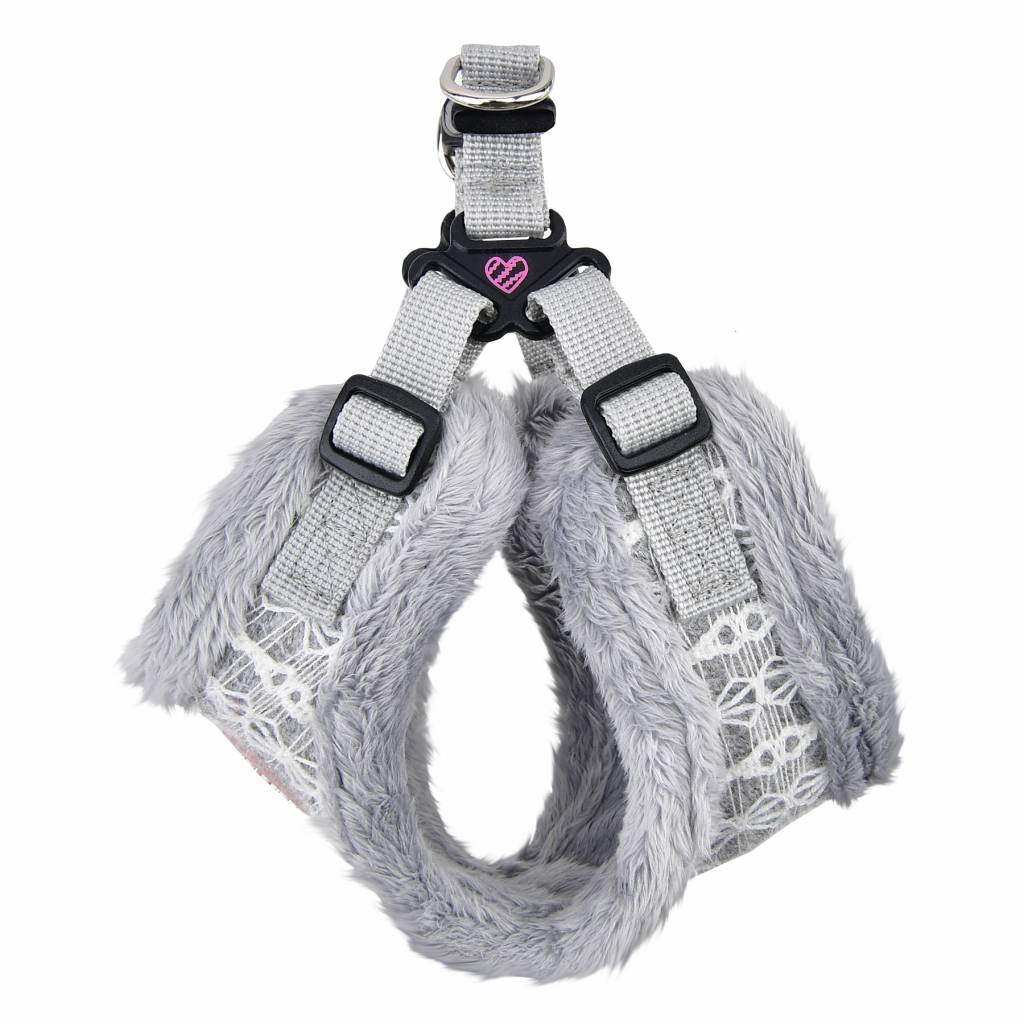 Pinkaholic Margaux Harness model C Grey - Premium hondentuig > honden harnas from Pinkaholic - Just €20! Shop now at Frenkiezdogshop