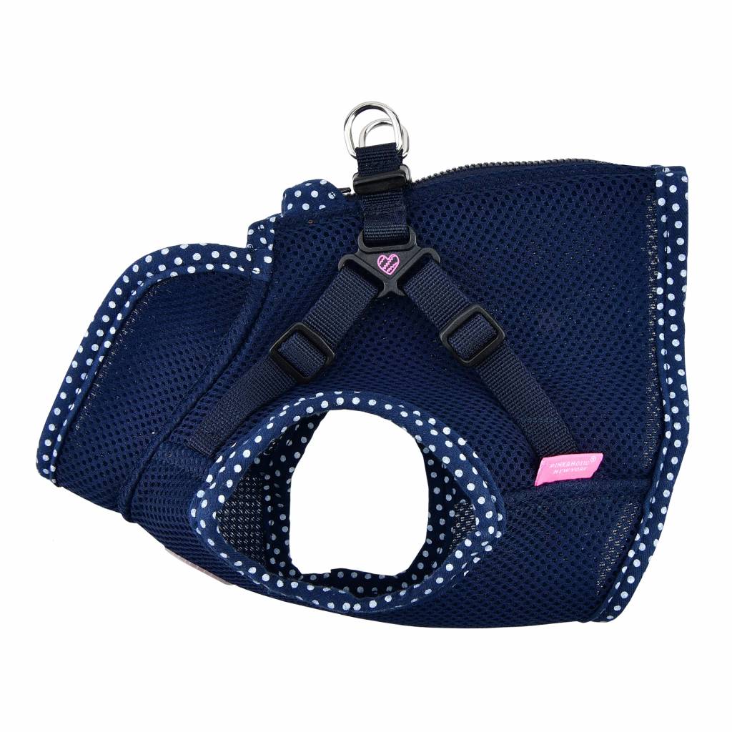 Pinkaholic Niki V Harness Navy ( Medium ) - Premium hondentuig > honden harnas from Pinkaholic - Just €20! Shop now at Frenkiezdogshop