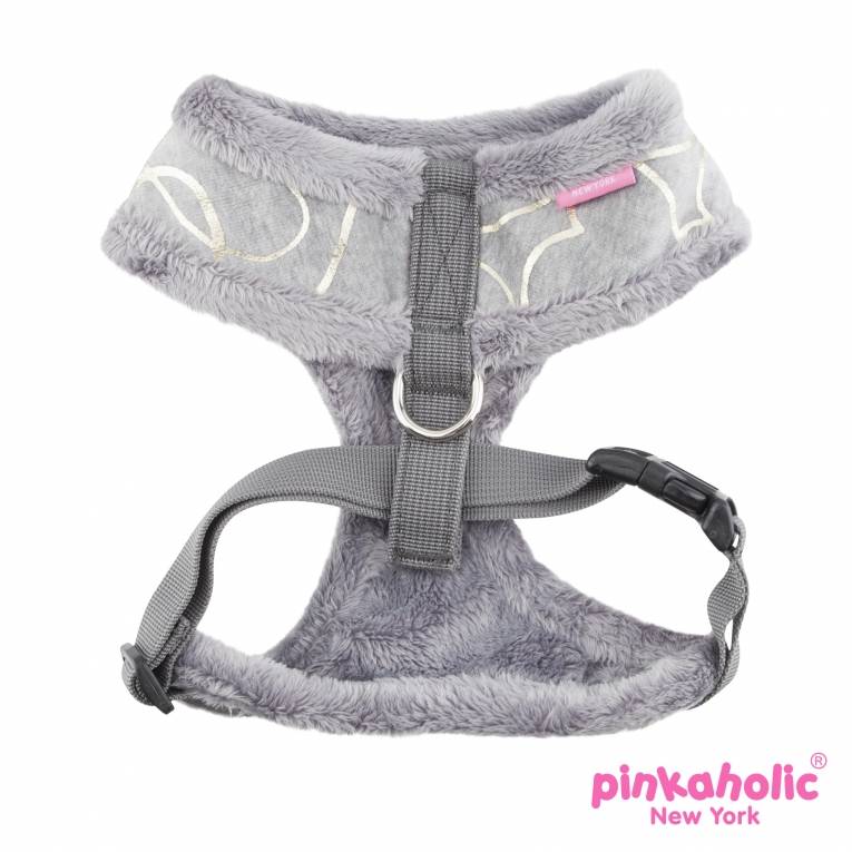 Pinkaholic Zeal Harness Grey hondentuig > honden harnas > model A Small