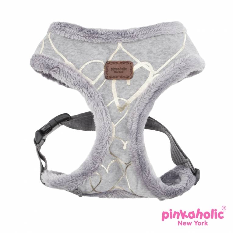 Pinkaholic Zeal Harness Grey - Premium hondentuig > honden harnas from Pinkaholic - Just €20! Shop now at Frenkiezdogshop