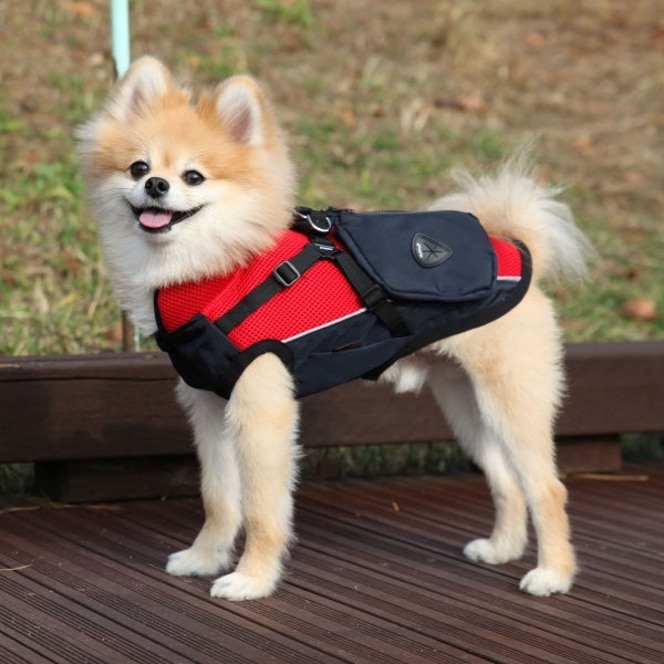 Puppia P2 Harness Jacket Red - Premium Hondenkleding > hondenjas from Puppia - Just €39.99! Shop now at Frenkiezdogshop