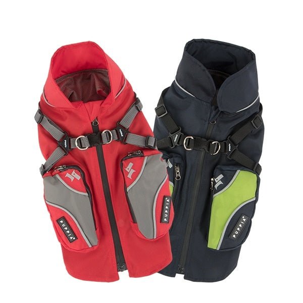 Puppia Teton Harness Jacket Red Hondenkleding > hondenjas Small