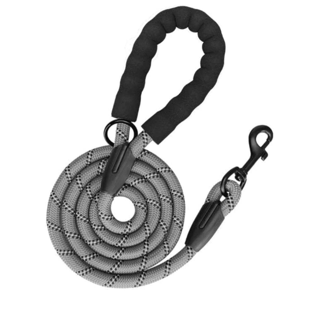 Frenkiez reflective dog leash Grey hondenriem > hondenlijn Standaard/One Size