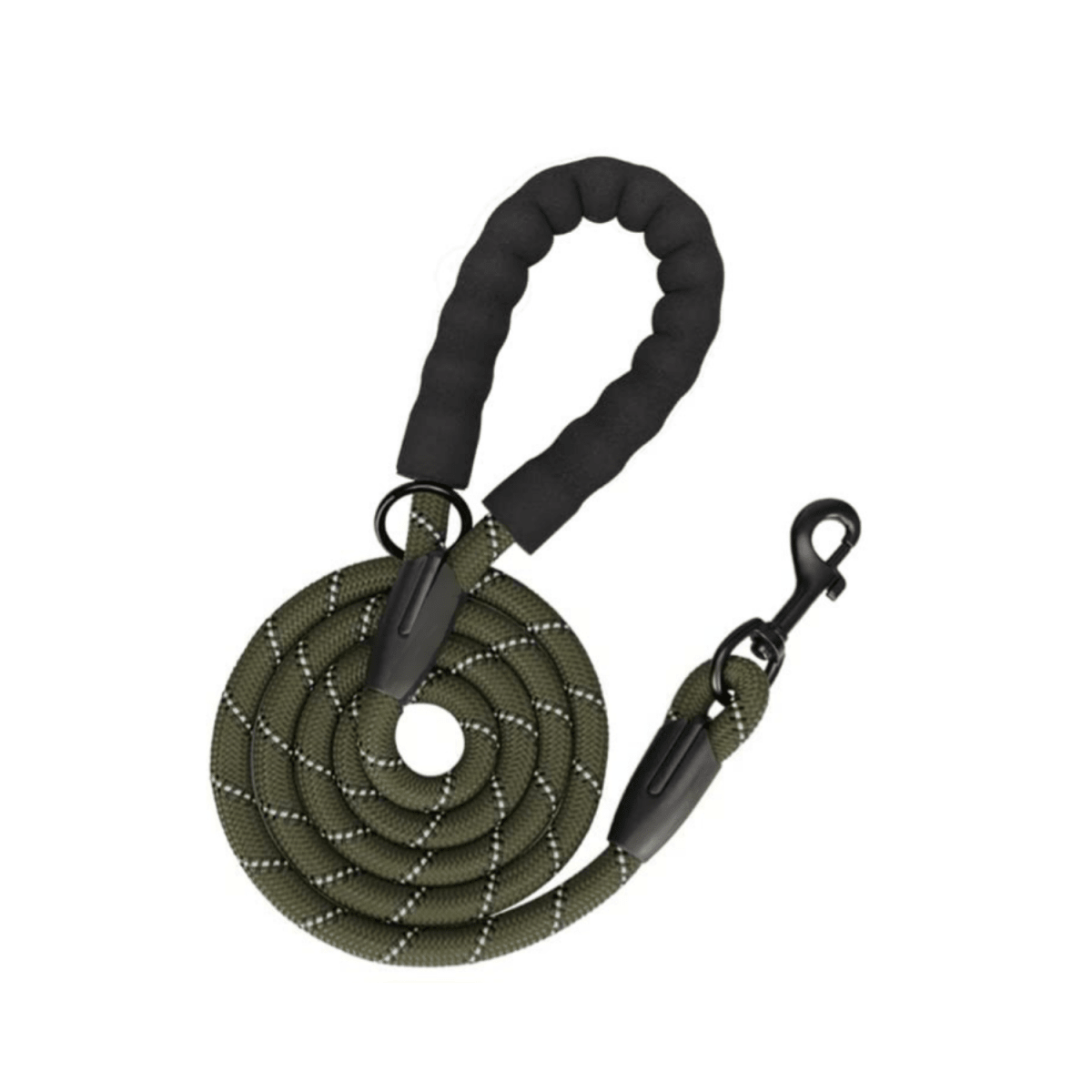 Frenkiez reflective dog leash Military Green hondenriem > hondenlijn Standaard/One Size