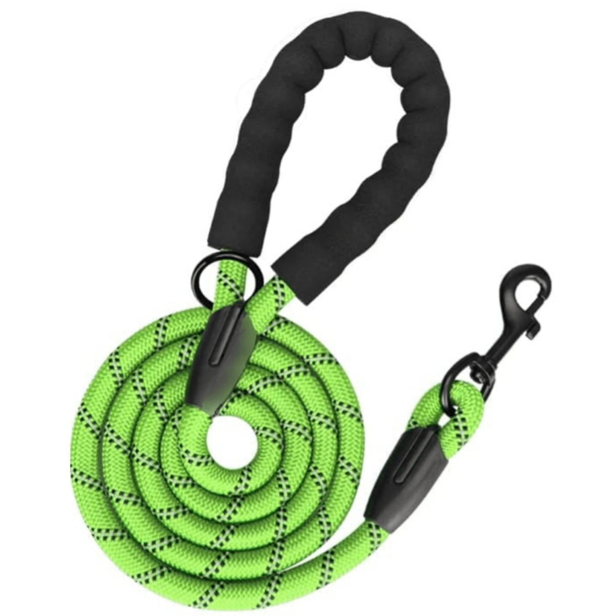 Frenkiez reflective dog leash Neon Green hondenriem > hondenlijn Standaard/One Size