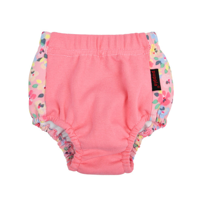 Puppia Spring Blossom sanitary pants Pink - Premium Loopsheidbroekje > Periodebroekje from Puppia - Just €10! Shop now at Frenkiezdogshop