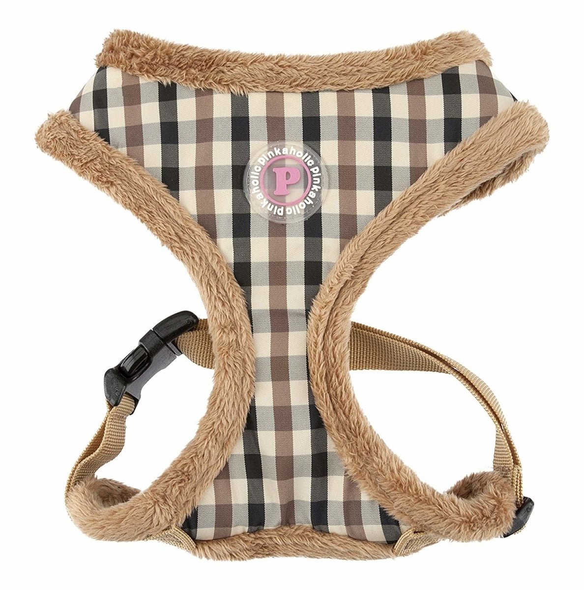 Pinkaholic Pupberry harness brown hondentuig > honden harnas > model A Small
