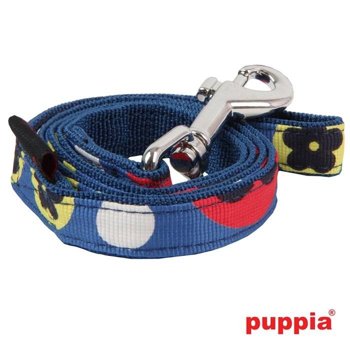 Puppia Blossom lijn Royal Blue - Premium hondenriem > hondenlijn from Puppia - Just €10! Shop now at Frenkiezdogshop