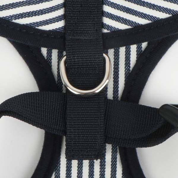 Puppia Bobby Harness model A Striped Navy - Premium hondentuig > honden harnas from Puppia - Just €20! Shop now at Frenkiezdogshop