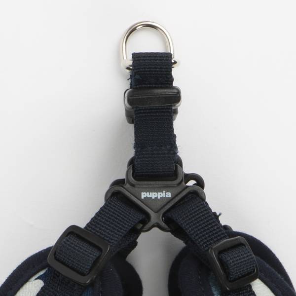 Puppia Bobby Harness model C Navy Camo ( L ) hondentuig > honden harnas > model C Small