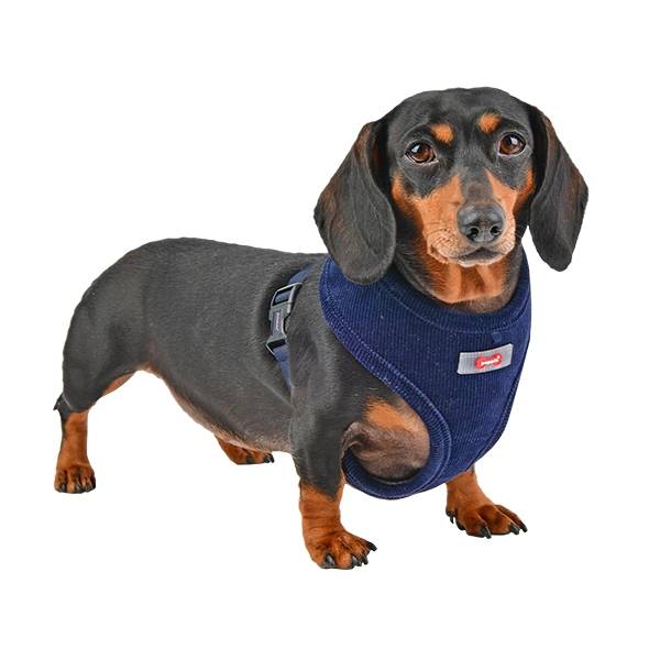 Puppia Classy Harness model A Navy - Premium hondentuig > honden harnas from Puppia - Just €20! Shop now at Frenkiezdogshop