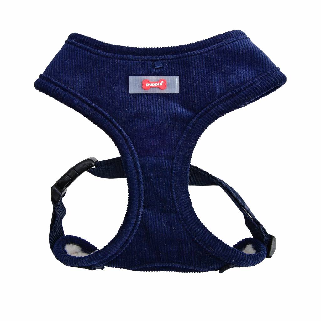 Puppia Classy Harness model A Navy - Premium hondentuig > honden harnas from Puppia - Just €20! Shop now at Frenkiezdogshop