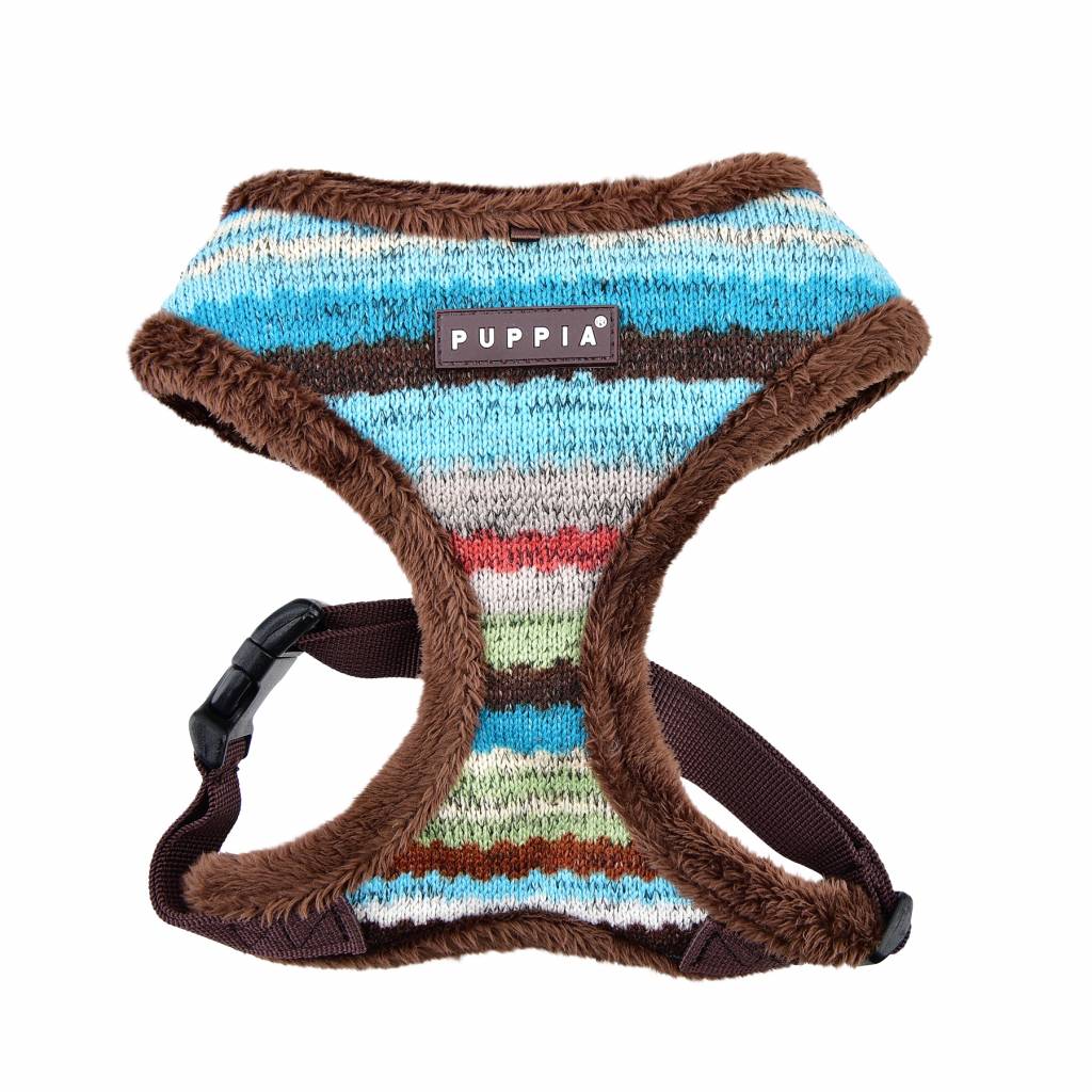 Puppia Crayon Harness model A Brown - Premium hondentuig > honden harnas from Puppia - Just €20! Shop now at Frenkiezdogshop