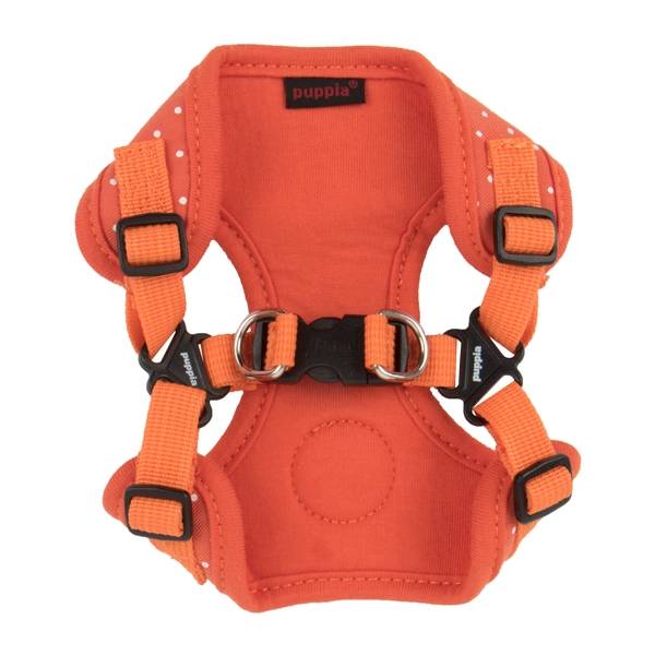 Puppia Dotty Harness II Model C Orange ( ALLEEN S ) - Premium hondentuig > honden harnas from Puppia - Just €20! Shop now at Frenkiezdogshop