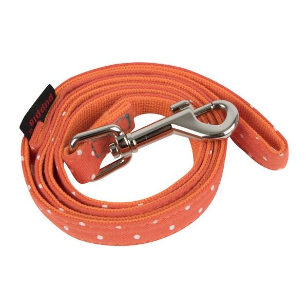 Puppia Dotty II Lijn Orange - Premium hondenriem > hondenlijn from Puppia - Just €10! Shop now at Frenkiezdogshop