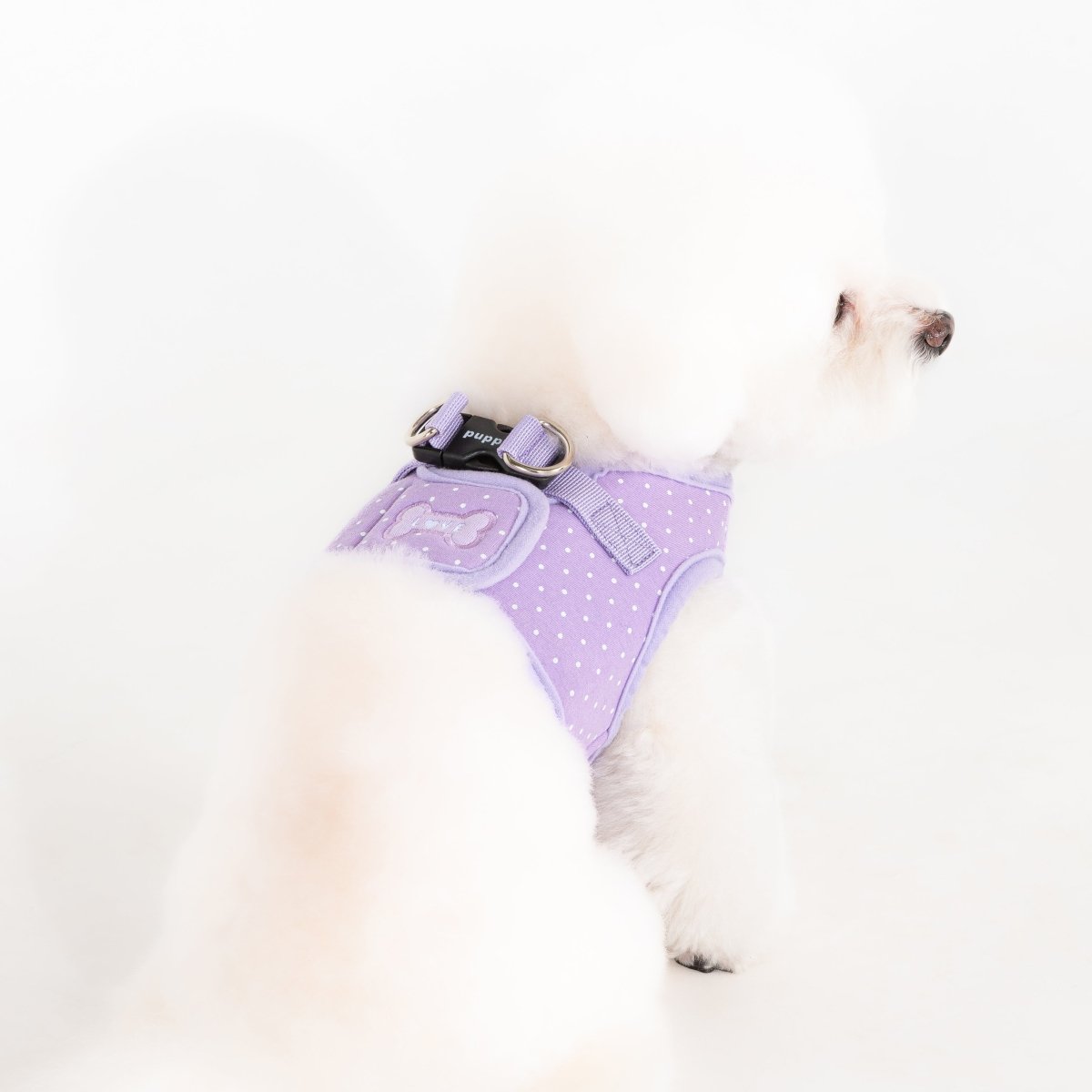Puppia Dotty Vest Harness Model B Violet hondentuig > honden harnas > model B Small