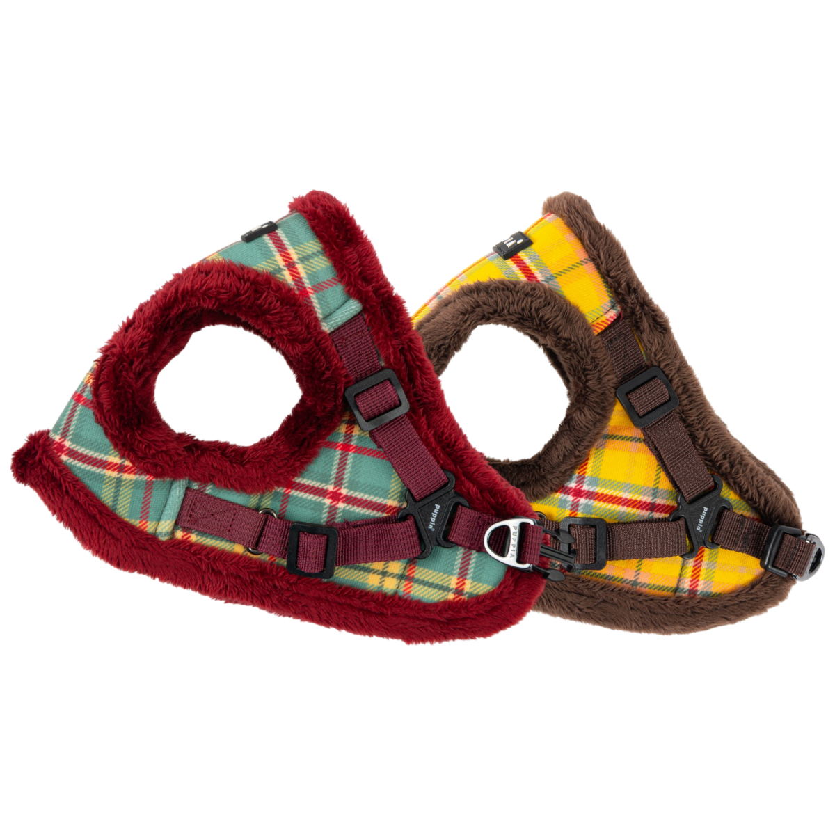 Puppia Galaxia Vest Harness Model B - Brown hondentuig > honden harnas > model B Small