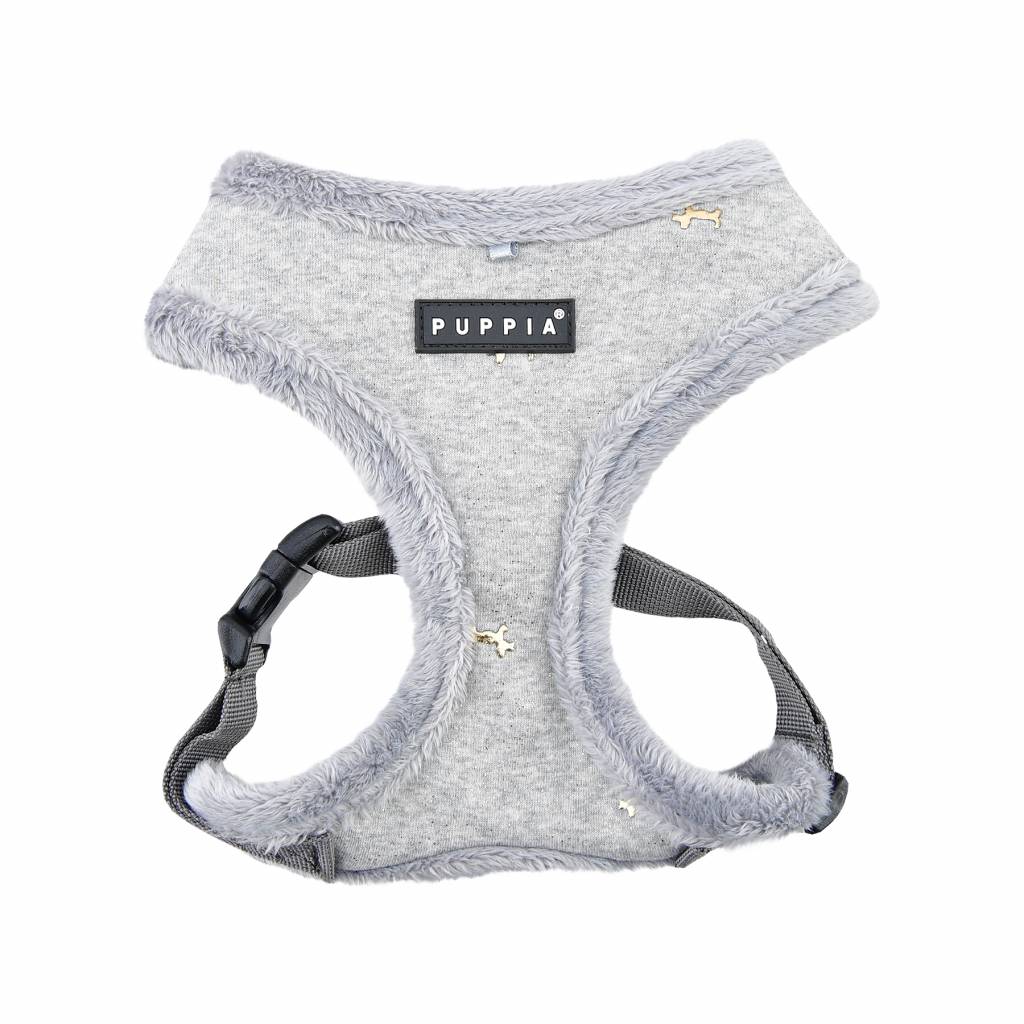 Puppia Gia Harness model A Grey hondentuig > honden harnas > model A Small
