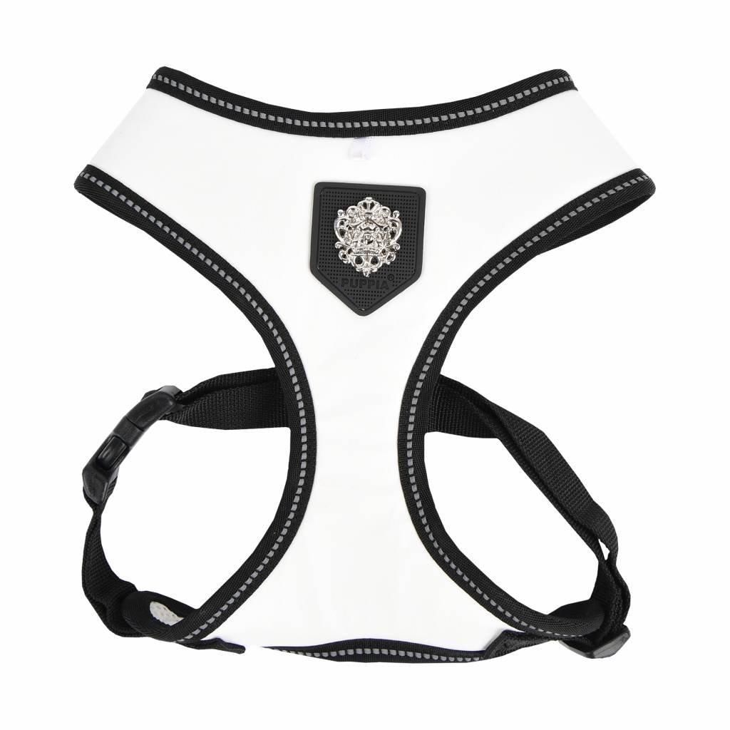 Puppia Legacy Harness model A White - Premium hondentuig > honden harnas from Puppia - Just €20! Shop now at Frenkiezdogshop