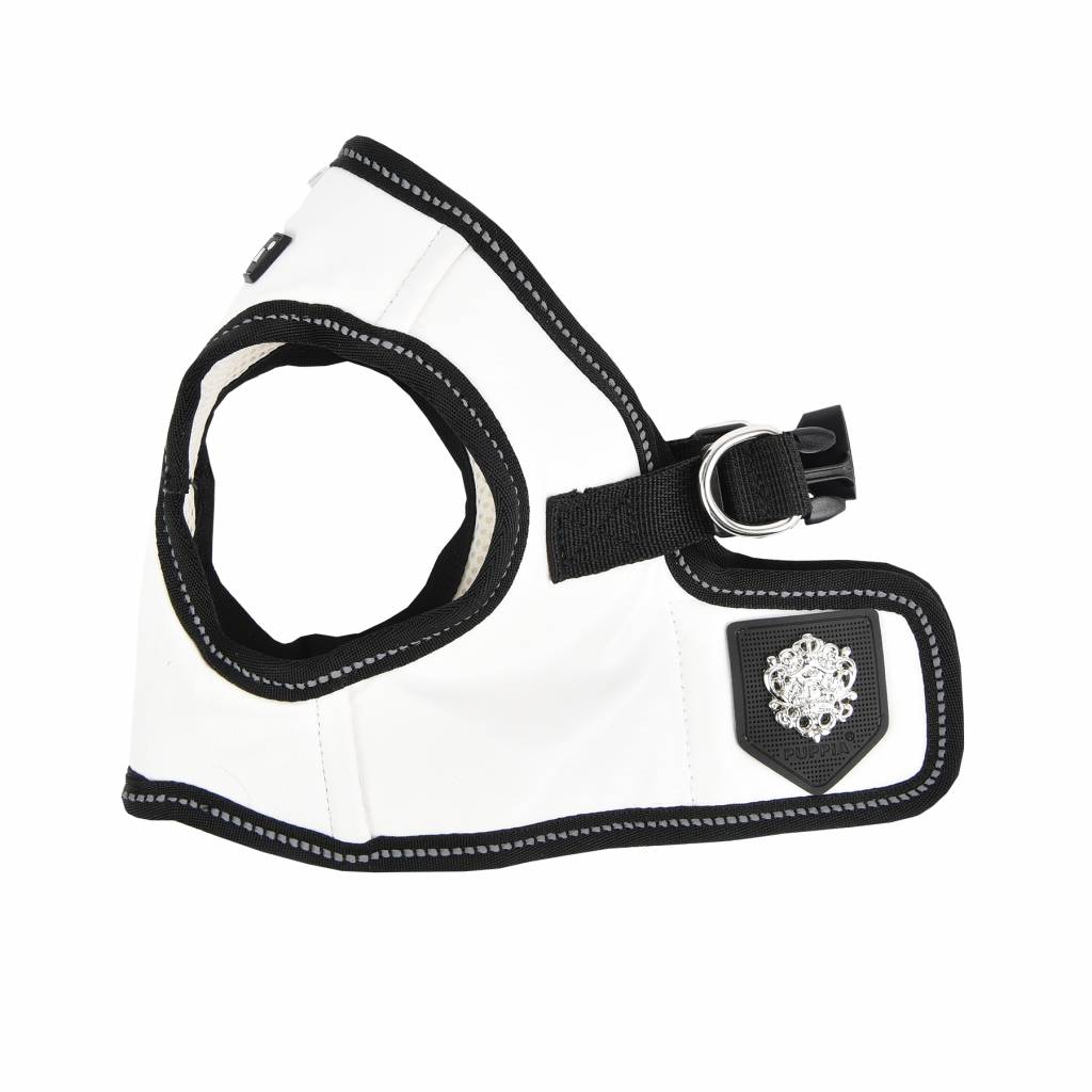 Puppia Legacy Harness model B White - Premium hondentuig > honden harnas from Puppia - Just €20! Shop now at Frenkiezdogshop