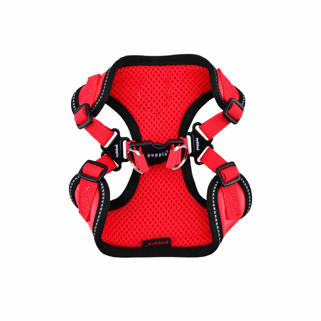 Puppia Legacy Harness model C Red - Premium hondentuig > honden harnas from Puppia - Just €20! Shop now at Frenkiezdogshop