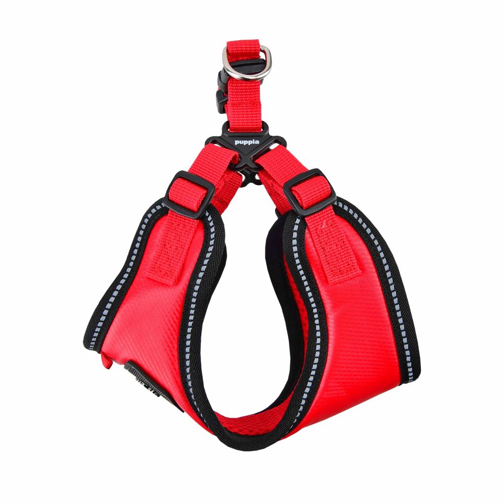 Puppia Legacy Harness model C Red - Premium hondentuig > honden harnas from Puppia - Just €20! Shop now at Frenkiezdogshop