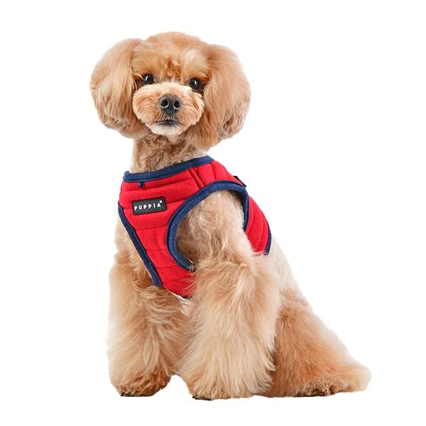 Puppia Mischief Harness model B Red ( X-LARGE ) - Premium hondentuig > honden harnas from Puppia - Just €20! Shop now at Frenkiezdogshop