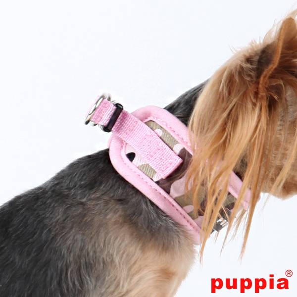 Puppia Legend halsband pink camo ( M ) halsband > hondenhalsband Medium