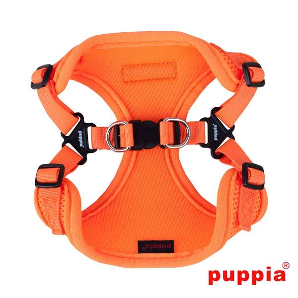 Puppia Neon Soft harness Model C Orange hondentuig > honden harnas > model C Small