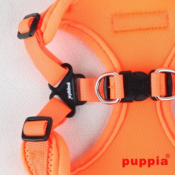 Puppia Neon Soft harness Model C Orange hondentuig > honden harnas > model C Small