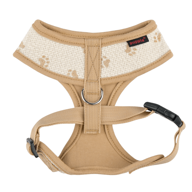 Puppia Pawprint Hondentuig Model A Beige hondentuig > honden harnas > model A Small