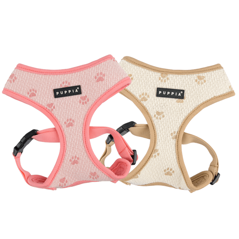 Puppia Pawprint Hondentuig Model A Pink hondentuig > honden harnas > model A Small