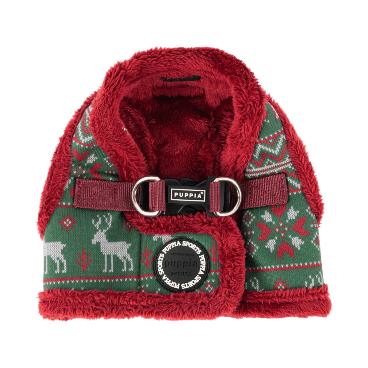 Puppia Rhapsodia Vest Harness Model B - Wine hondentuig > honden harnas > model B Small