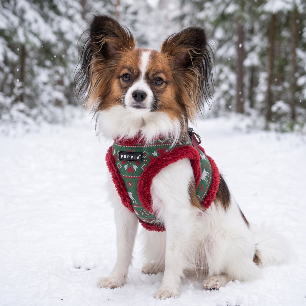 Puppia Rhapsodia Vest Harness Model B - Wine hondentuig > honden harnas > model B Small