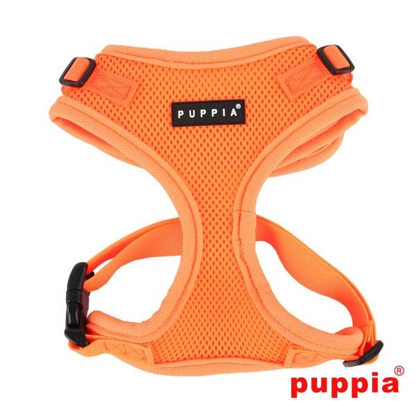 Puppia Neon Soft Harness Ritefit II Orange hondentuig > honden harnas > model A Small