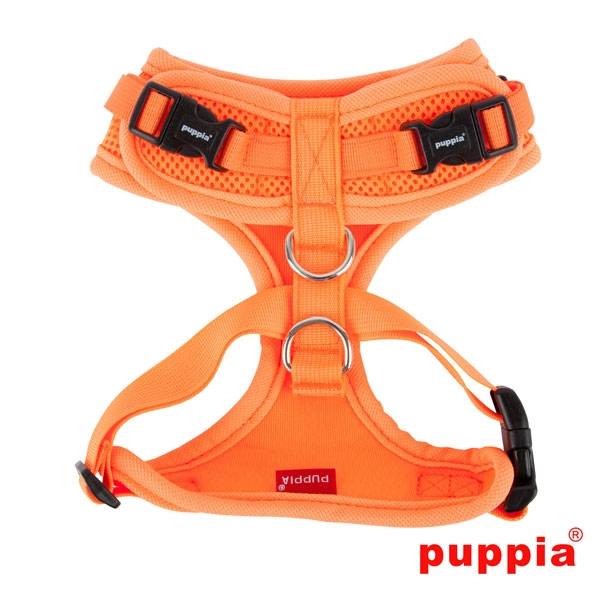 Puppia Neon Soft Harness Ritefit II Orange hondentuig > honden harnas > model A Small
