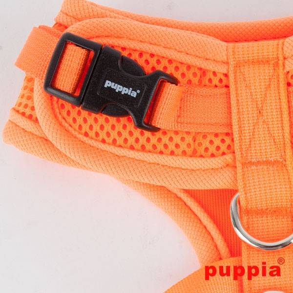 Puppia Neon Soft Harness Ritefit II Orange hondentuig > honden harnas > model A Small