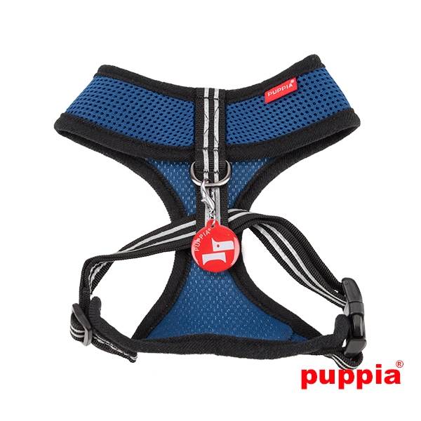 Puppia Smart Soft Harness model A royal blue - Premium hondentuig > honden harnas from Puppia - Just €10! Shop now at Frenkiezdogshop