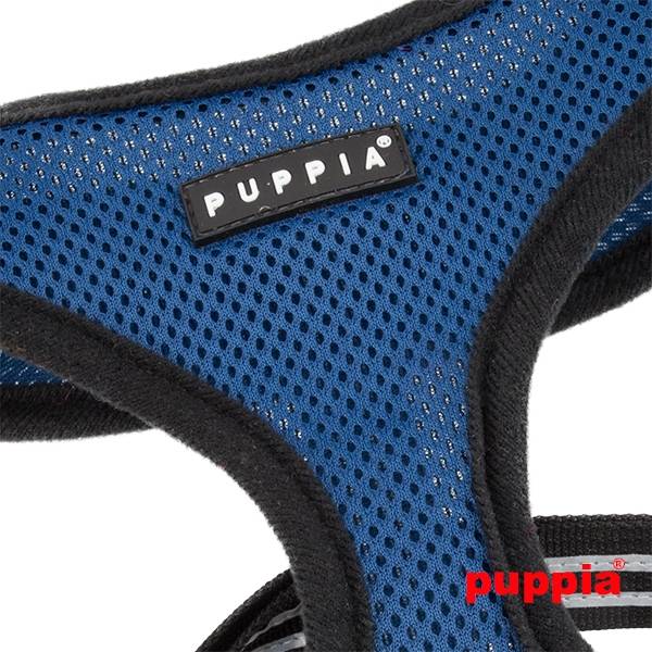 Puppia Smart Soft Harness model A royal blue - Premium hondentuig > honden harnas from Puppia - Just €10! Shop now at Frenkiezdogshop