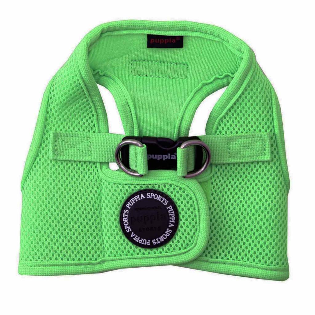 Puppia Soft Vest Harness model B green hondentuig > honden harnas > model B X - Small