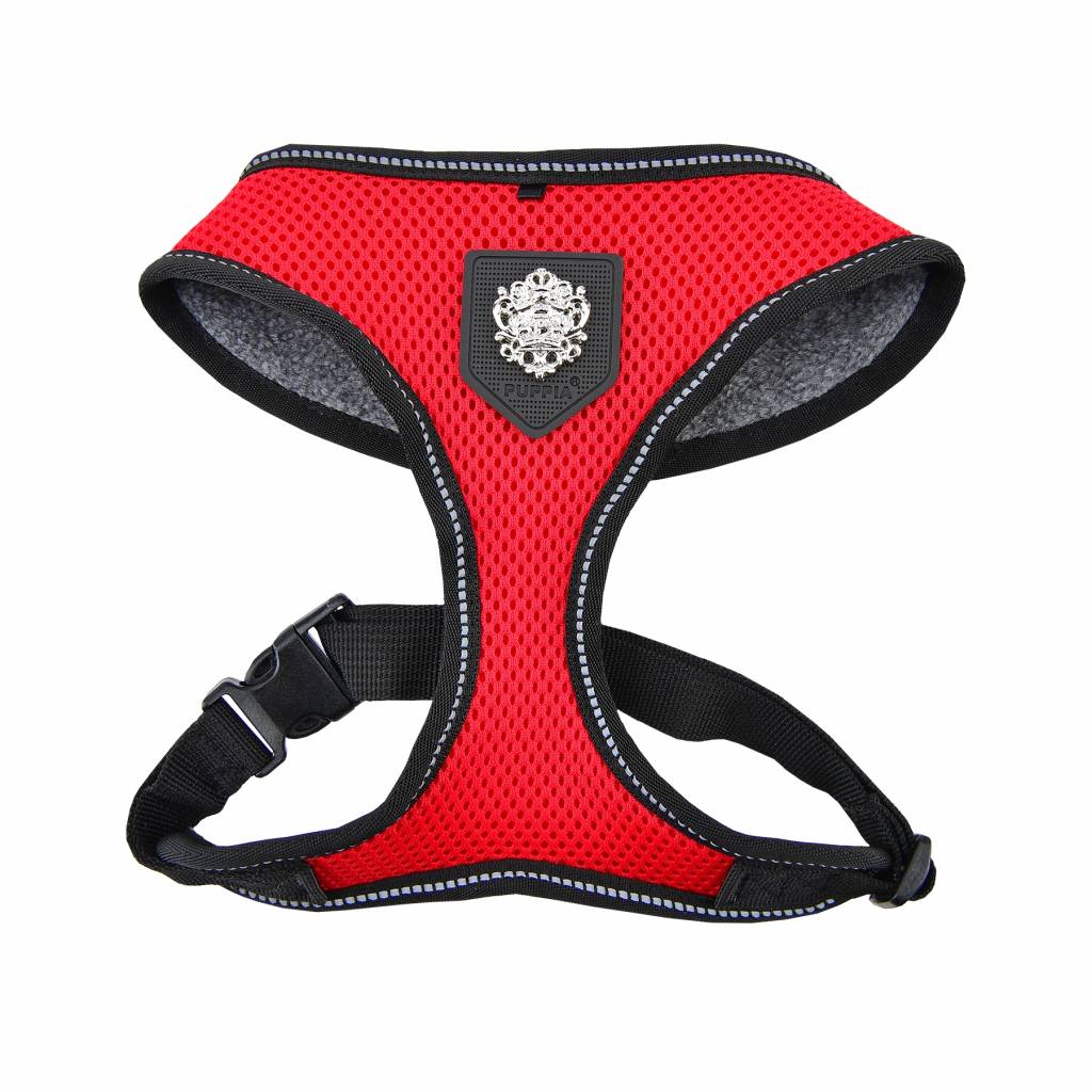Puppia Thermal Soft Harness model A Red - Premium hondentuig > honden harnas from Puppia - Just €20! Shop now at Frenkiezdogshop